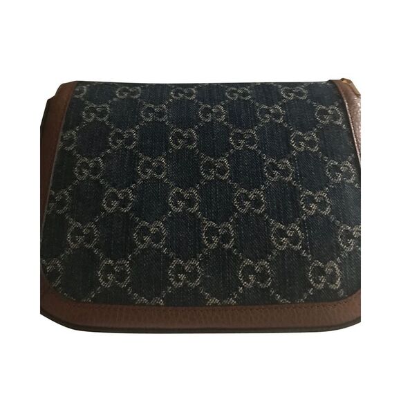 Gucci Horsebit 1955 Mini Shoulder Bag in Brown Canvas and Leather - Picture 8 of 12